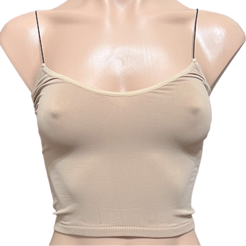 Free People Intimately Skinny Strap Brami XS/S Color- Light Tan NWT